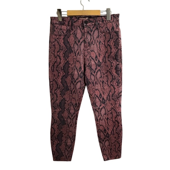 L’Agence Margot High Rise Coated Snakeskin Jeans - Picture 3 of 12